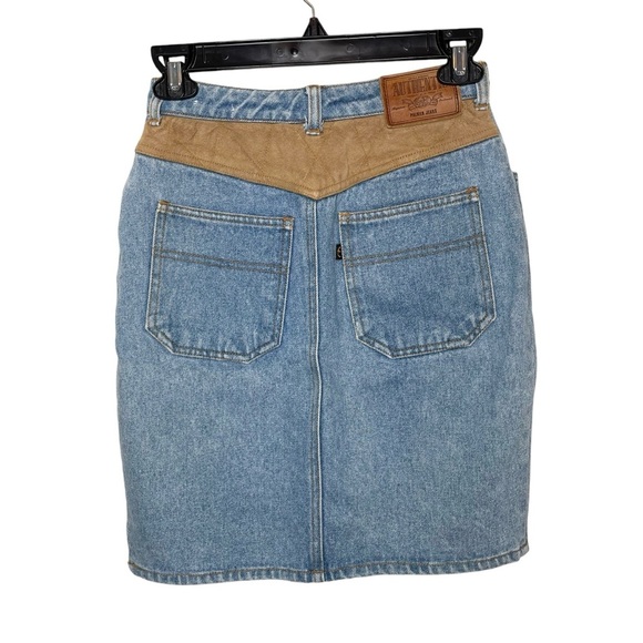 Palmer e Palmer Australia Blue Denim Western Cowgirl Skirt - Picture 1 of 10
